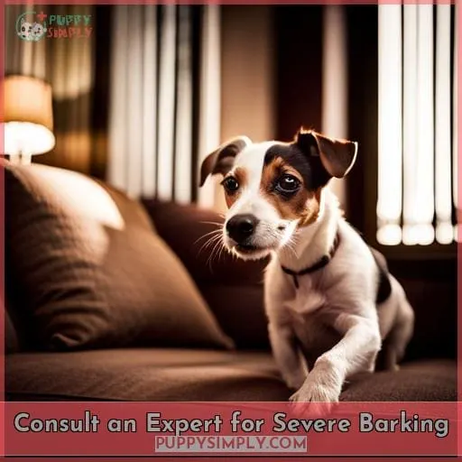 Consult an Expert for Severe Barking