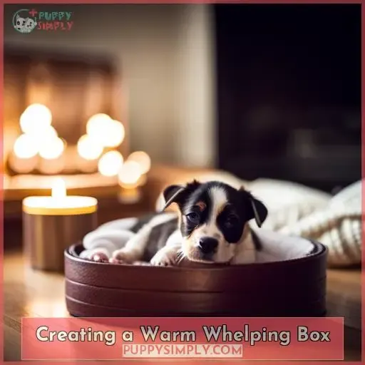 Creating a Warm Whelping Box