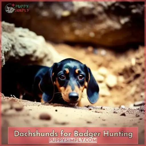 Dachshunds for Badger Hunting