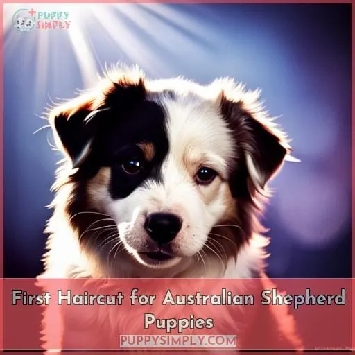 First Haircut for Australian Shepherd Puppies