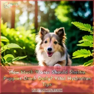 how much water should a sheltie puppy drink