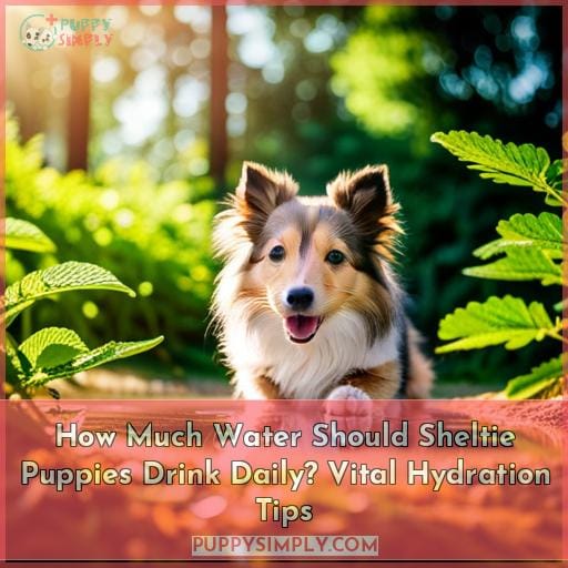 how much water should a sheltie puppy drink how much water should a sheltie puppy drink