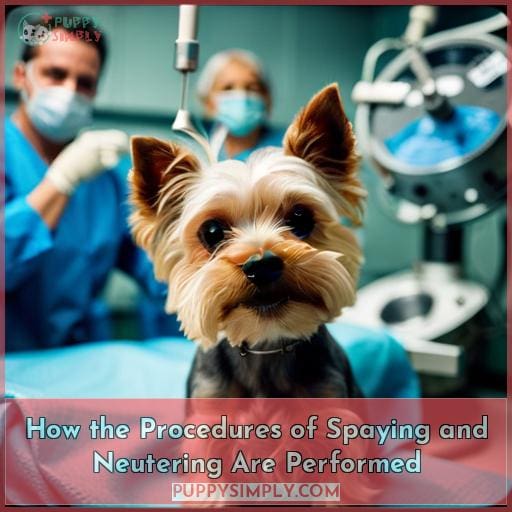 How the Procedures of Spaying and Neutering Are Performed