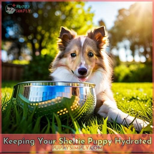 Keeping Your Sheltie Puppy Hydrated Keeping Your Sheltie Puppy Hydrated