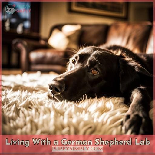 Living With a German Shepherd Lab