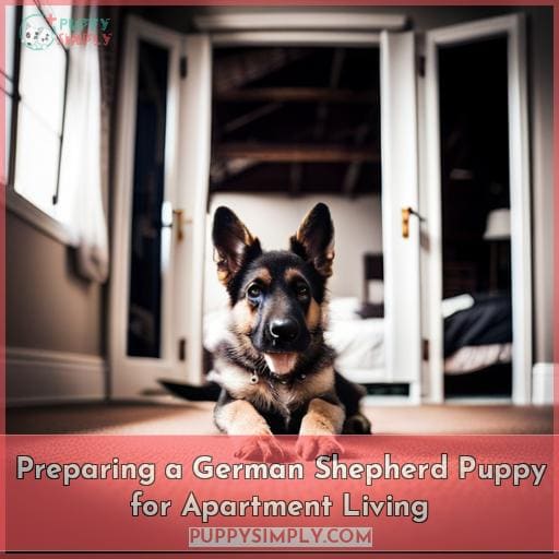 Preparing a German Shepherd Puppy for Apartment Living
