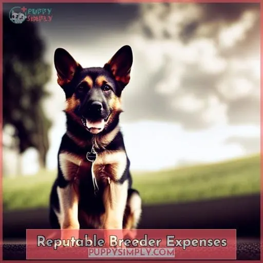 Reputable Breeder Expenses