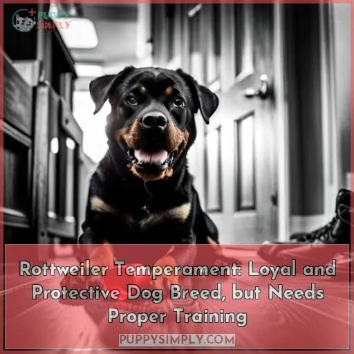 rottweiler temperament whats it like owning one