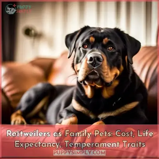 rottweilers as pets cost life expectancy and temperament