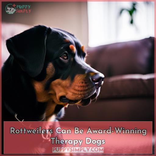Rottweilers Can Be Award-Winning Therapy Dogs