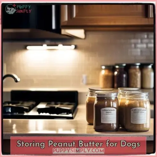 Storing Peanut Butter for Dogs