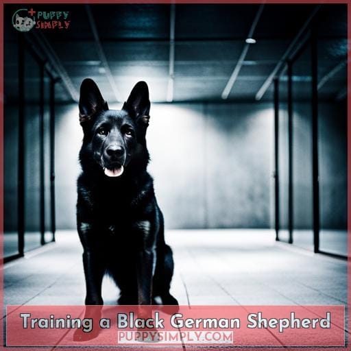 Training a Black German Shepherd