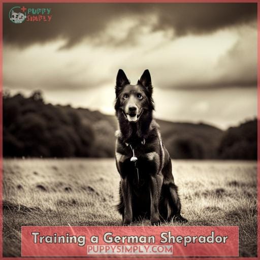 Training a German Sheprador