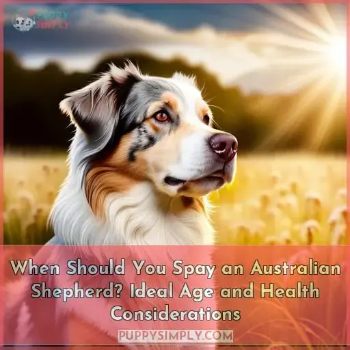 when should an australian shepherd be spayed