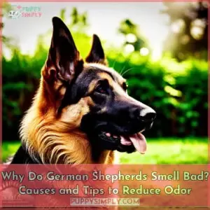 why do german shepherds smell bad