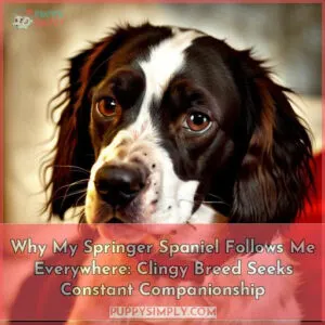 why does my springer spaniel follow me around everywhere