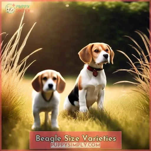 Beagle Size Varieties