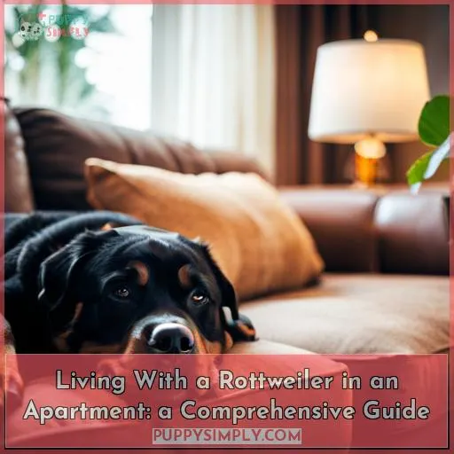 can rottweilers live in apartments a complete guide