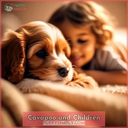 Cavapoo and Children