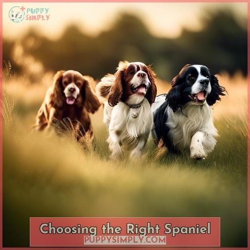 Choosing the Right Spaniel
