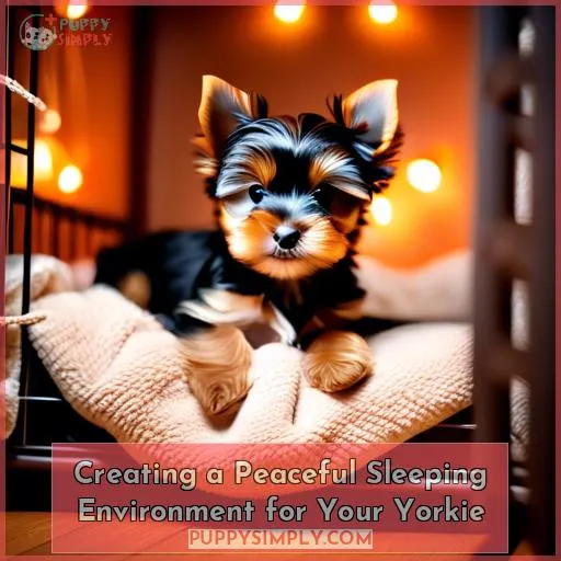Creating a Peaceful Sleeping Environment for Your Yorkie