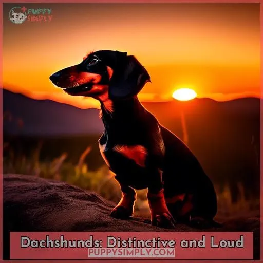 Dachshunds: Distinctive and Loud