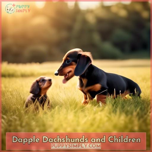 Dapple Dachshunds and Children