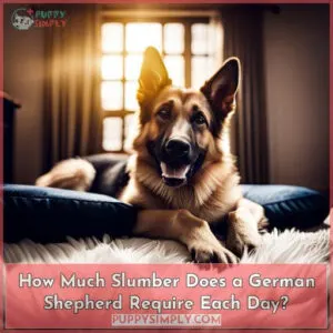 how much sleep should a german shepherd have