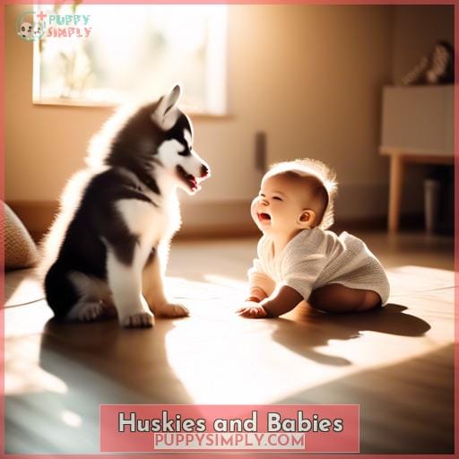 Huskies and Babies