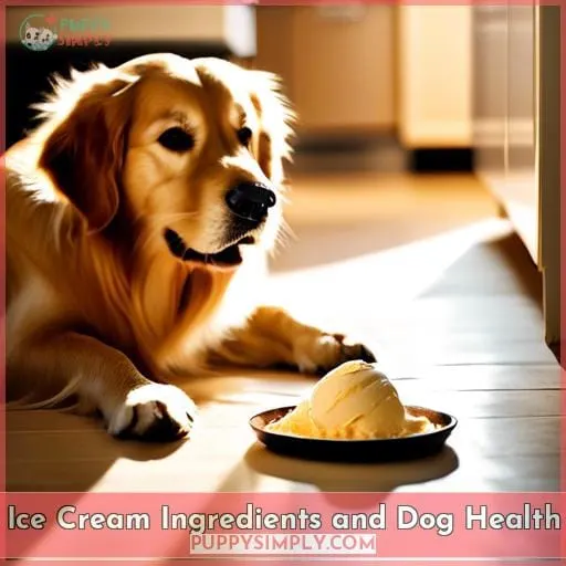 Ice Cream Ingredients and Dog Health