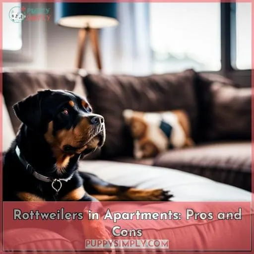 Rottweilers in Apartments: Pros and Cons
