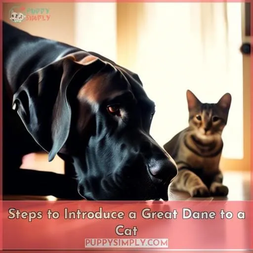 Steps to Introduce a Great Dane to a Cat