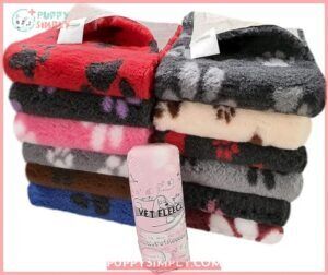 Vetfleece Non-Slip Dog Bed Paw B019ZOLI8O
