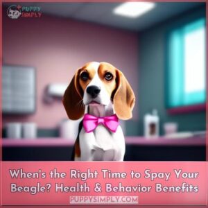 when should a beagle be spayed