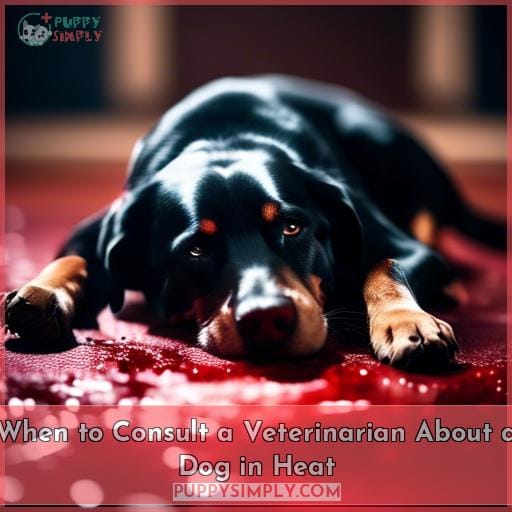 When to Consult a Veterinarian About a Dog in Heat