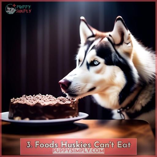 3. Foods Huskies Can't Eat