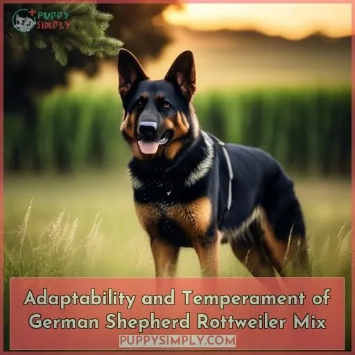 Adaptability and Temperament of German Shepherd Rottweiler Mix