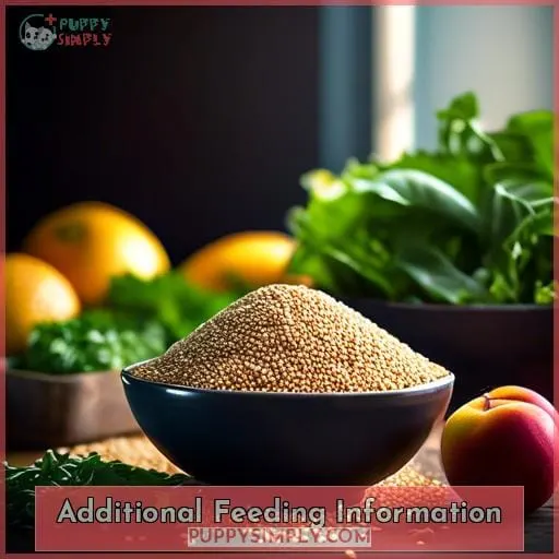 Additional Feeding Information