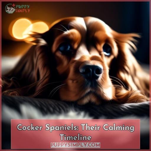 Cocker Spaniels Their Calming Timeline