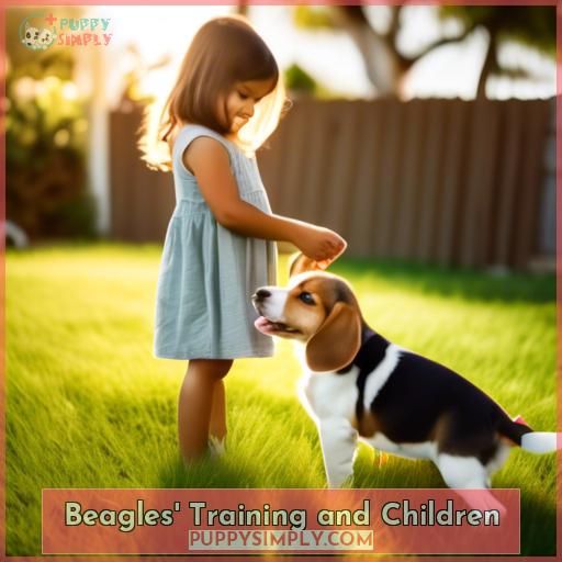 Beagles' Training and Children