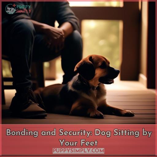 Bonding and Security: Dog Sitting by Your Feet