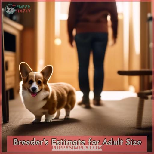 Breeder's Estimate for Adult Size