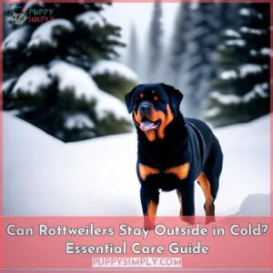 can rottweilers stay outside in the cold