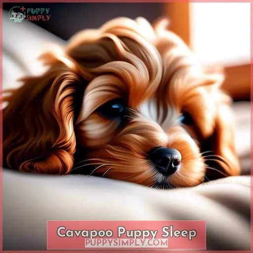 Cavapoo Puppy Sleep