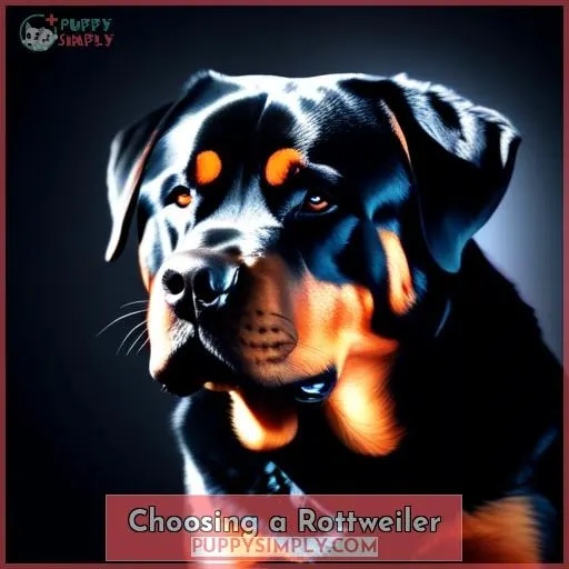 Choosing a Rottweiler