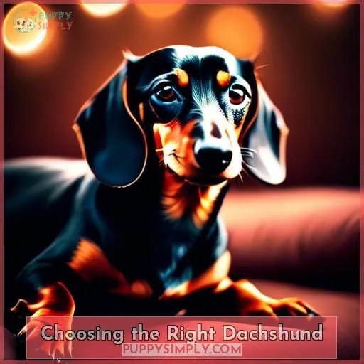 Choosing the Right Dachshund