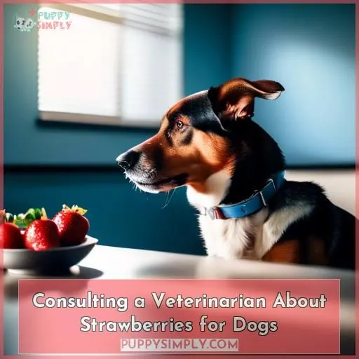 Consulting a Veterinarian About Strawberries for Dogs