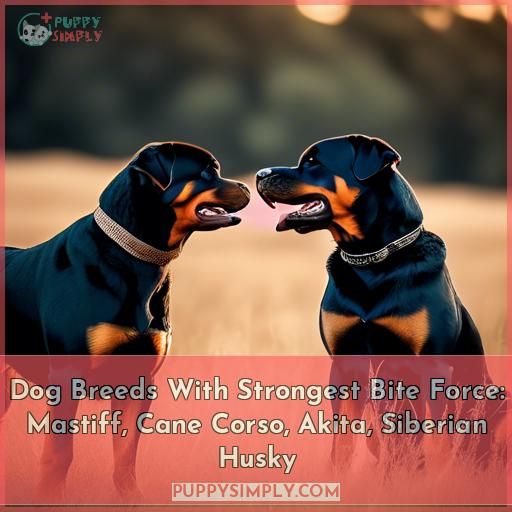 Dog Breeds With Strongest Bite Force: Mastiff, Cane Corso, Akita, Siberian Husky