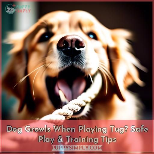 dog growls when playing tug