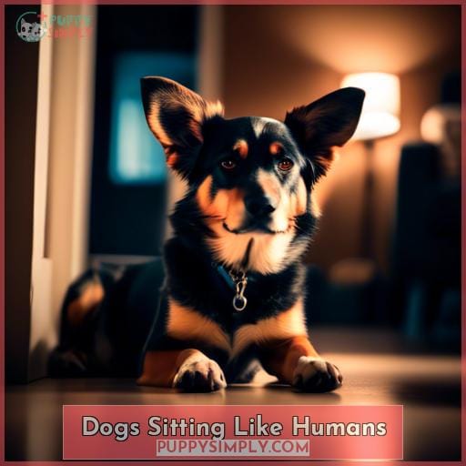 Dogs Sitting Like Humans